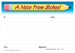 FORM COMMUNICATION NOTE FROM SCHL POSTCARD 4 1/4X6 WHITE EACH