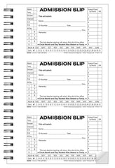 BOOK COMMUNICATION ADMIT SLIP -MT 5 1/2X8 5/8 B/W CBLS EACH