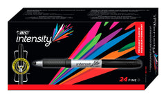 MARKER PERMANENT INTENSITY FINE BLACK PACK OF 24