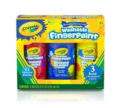FINGERPAINT WASH CRAYOLA ASST BOLD PRIMARY COLORS SET OF 3