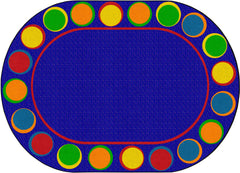 FLAGSHIP CARPETS - SITTING SPOTS PRIMARY - 6 FT X 8 FT 4 IN OVAL