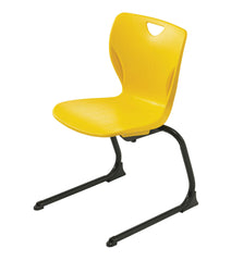 CHAIR - CLASSROOM SELECT - CONTEMPORARY CANTILEVER - 18 IN - SPECIFY SEAT AND BACK COLOR - SPECIFY FRAME COLOR - SPECIFY GLIDE/CASTER TYPE - POWDERCOAT
