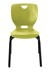 CHAIR - CLASSROOM SELECT - NEOCLASS 4-LEG CHAIR - 16 IN - SPECIFY SEAT AND BACK COLOR - ROUND - SPECIFY FRAME COLOR - GLIDE - SPECIFY GLIDE TYPE - POWDERCOAT
