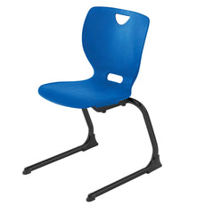 CHAIR - CLASSROOM SELECT - NEOCLASS CANTILEVER CHAIR - 16 IN - SPECIFY SEAT AND BACK COLOR - ROUND - SPECIFY FRAME COLOR - SPECIFY GLIDE/CASTER TYPE - POWDERCOAT