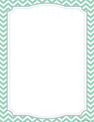 PAPER COMPUTER CHEVRON TURQUOISE 8.5X11 IN 50 SHTS