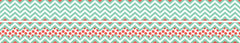 TRIMMER DOUBLE SIDED CHEVRON TURQUOISE