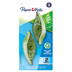 CORRECTION TAPE PAPER MATE DRYLINE GRIP RECYCLED PACK OF 2
