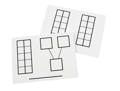 MATS WRITE AND WIPE TEN-FRAME MATS K-2 SET OF 10