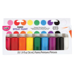 PAINT SPRAY FABRIC TULIP MULTI SET OF 9