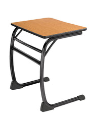 DESK - CLASSROOM SELECT - NEOCLASS ELLIPTICAL CANTILEVER - 26 W X 20 D - LAMINATE - SPECIFY TOP COLOR - LOCKEDGE - SPECIFY EDGE COLOR - POWDERCOAT - SPECIFY FRAME COLOR