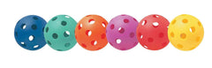 BALLS - PLASTIC - SOFTBALL - ASSORTED COLORS SET-6