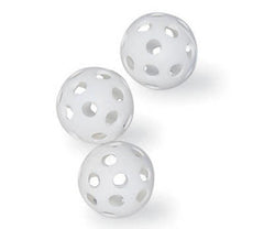 BALLS - PLASTIC - GOLFBALL - WHITE -SET-12