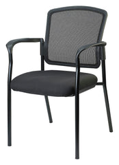 CHAIR GUEST MESH BACK BLACK FABRIC