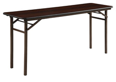 TABLE - LORELL - FOLDING TABLE - 60X18 - MAHOGANY