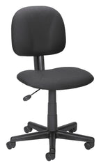 CHAIR MULTI TASK BK LORELL FURNITURE TASK CHAIRS ERGONOMIC SEATING - ARMLESS - MULTI-TASK SWIVEL 5-STAR NYLON BASE