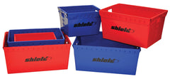 STORAGE BIN - MEDIUM 24 X 17.5 X 13 INCHES - SHIELD - CASE OF 4