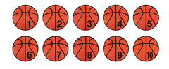 SPOTS - NUMBERED BASKETBALL SPOTS (1-10) - SET OF 10