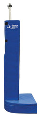 GYMGLIDE PACKAGE 2-INCL- 2 GYMGLIDE UNITS-2 DELUXE UPRIGHT PADS-2 BASE PADS-1 VOLLEYBALL NET ROYAL BLUE BASE