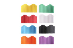 PAPER BORDER TRIM ASSORTED COLORS SCHOOL SMART PK OF 8