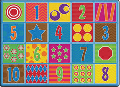 FLAGSHIP CARPETS - COUNTING FUN - 6 FT X 8 FT 4 IN