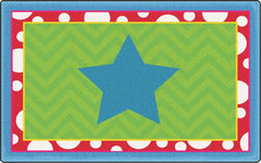 FLAGSHIP CARPETS - SILLY MAT - RECTANGLE - 2 FT X 3 FT - GREEN COLOR