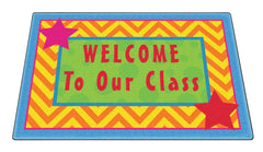 FLAGSHIP CARPETS - SILLY WELCOME MAT - RECTANGLE - 2 FT X 3 FT - PRIMARY COLOR