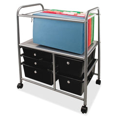 CART 5-DRAWER FILE LETTER SIZE - BLACK