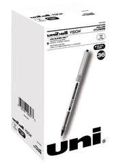 PEN UNI-BALL VISION BLACK PACK OF 36