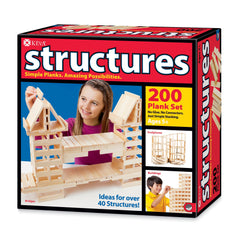 KEVA STRUCTURES WOODEN PLANKS BUILDING SET OF 200