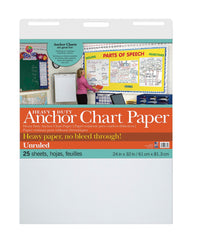 PAPER CHART ANCHOR 24X32 UNRULED 25 SHTS
