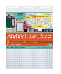 PAPER CHART ANCHOR 24X32 1 IN GRID 25 SHTS