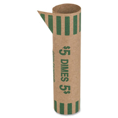 COIN WRAP TUBULAR DIMES GREEN CTX20010 PACK OF 1000