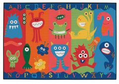 CARPETS FOR KIDS - KIDSVALUE ALPHABET MONSTERS - 3 FT X 4 FT 6 IN RECTANGLE