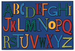CARPETS FOR KIDS - KIDSVALUE PLAYFUL ALPHABET - 4 FT X 6 FT RECTANGLE