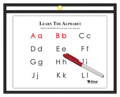 DRY ERASE POCKET REUSABLE 12X9 BLACK EACH