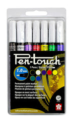 PEN MARKERS SAKURA PENTOUCH FINE ASST BASIC COLORS SET OF 7