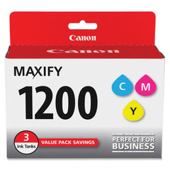 CARTRIDGE TANK CANON CNMPGI1200CMY MULTI-COLOR PK OF 3