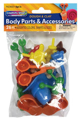 CLAY ACCESSORIES BODY PARTS SET OF 26