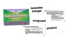 FLASH CARDS MATH VOCABULARY