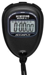 STOPWATCH - NEW SURVIVOR 2 SERIES CUMULATIVE SPLIT TIMING 5 YEAR BATTERY- BLACK CASE