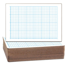 DRY ERASE BOARD TWO-SIDED GRAPH QUADRANT PLAIN 12 X 18 PACK OF 24