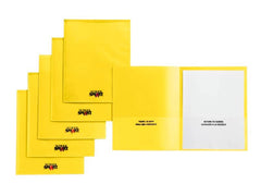 FOLDER TAKE HOME HEAVY DUTY YELLOW SCHOOL SMART PACK OF 24