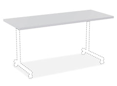 TABLE TOP 24X48 LT GRAY LLR62563