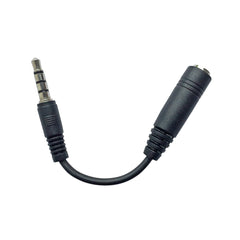 CORD EXTENDER 3.5MM MALE TO FEMALE - BLACK - CALIFONE 35CE - EACH