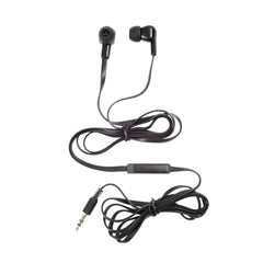 EARBUDS W/INLINE VOLUME CONTROL - 3.5MM - BLACK - CALIFONE E3 - EACH