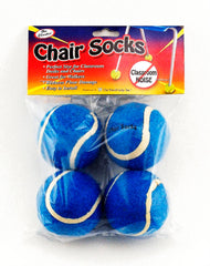 CHAIR SOCKS FLOOR PROTECTORS BLUE PACK OF 4