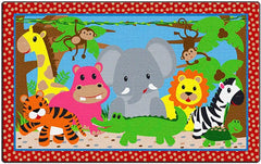 FLAGSHIP CARPETS - CUTIE JUNGLE- 3 FT X 5 FT RECTANGLE - WASHABLE