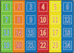 FLAGSHIP CARPETS - NUMBER CHEVRONS - 6 FT X 8 FT 4 IN RECTANGLE