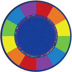 FLAGSHIP CARPETS - MY FAVORITE COLORS - 6 FT ROUND