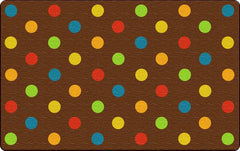 FLAGSHIP CARPETS - DOTS - 6 FT X 8 FT 4 IN RECTANGLE - MUTED